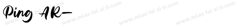 Ping AR字体转换